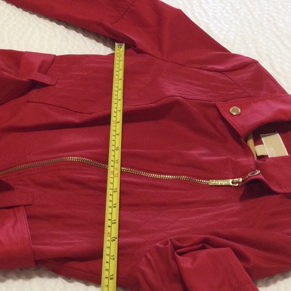 EUC Michael Kors Small Red/Gold Women's Trench Coat - Picture 5 of 12